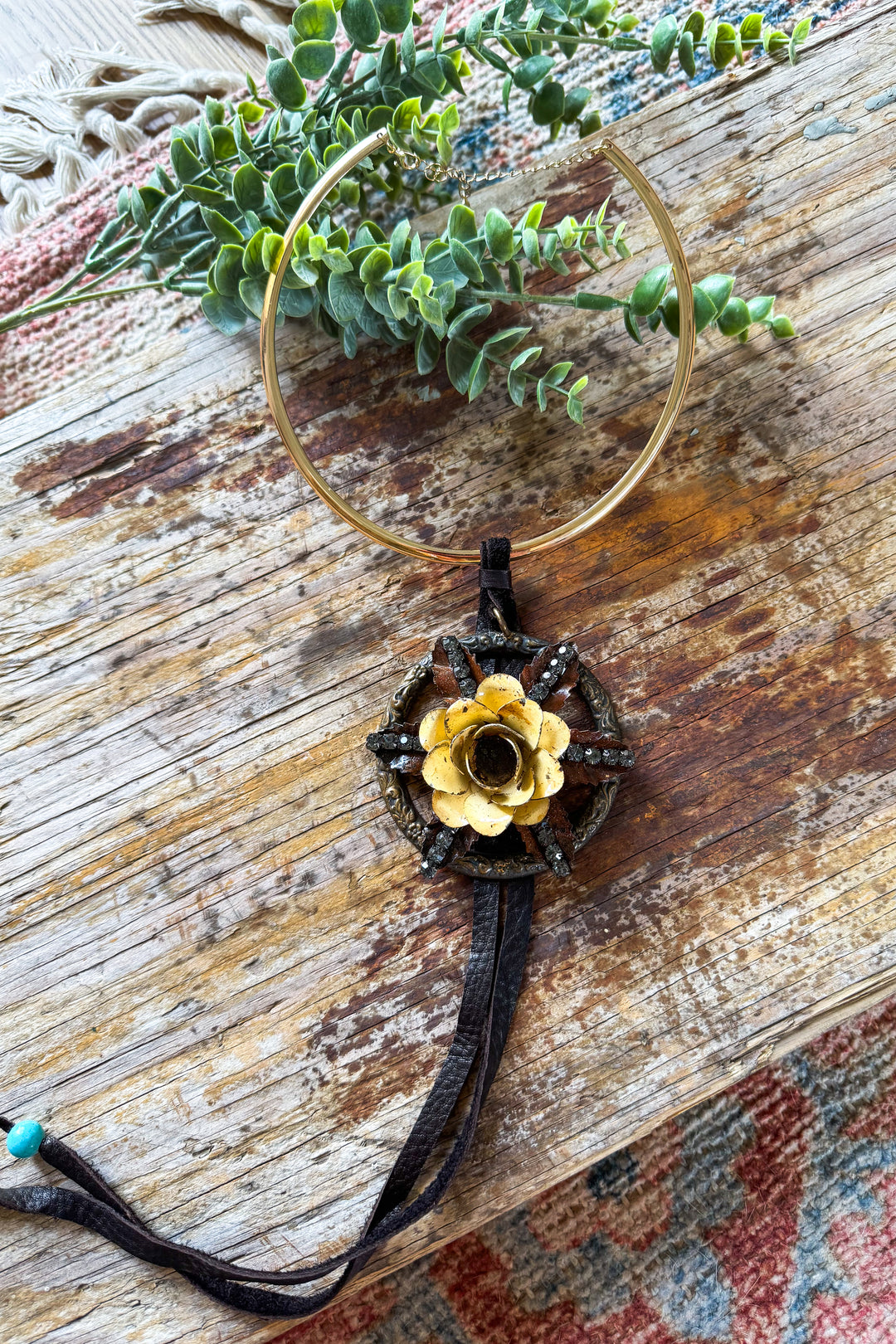 HANDMADE Flower Necklace Jaded Gypsy - Choker