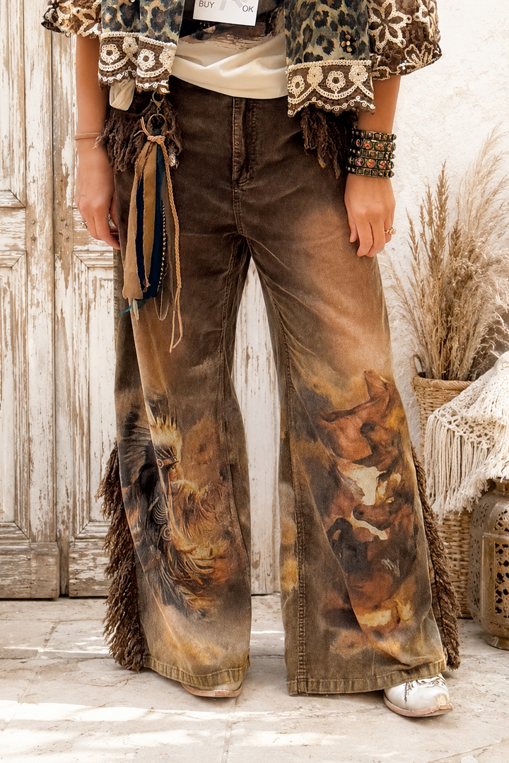 Spirit of a Warrior Corduroy Pants - 100% Cotton