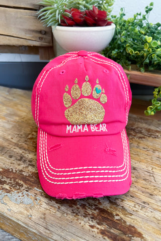 Dog Mama Pug Face Hat - Turquoise