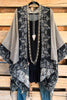 Longing To See You Poncho - Beige/Black