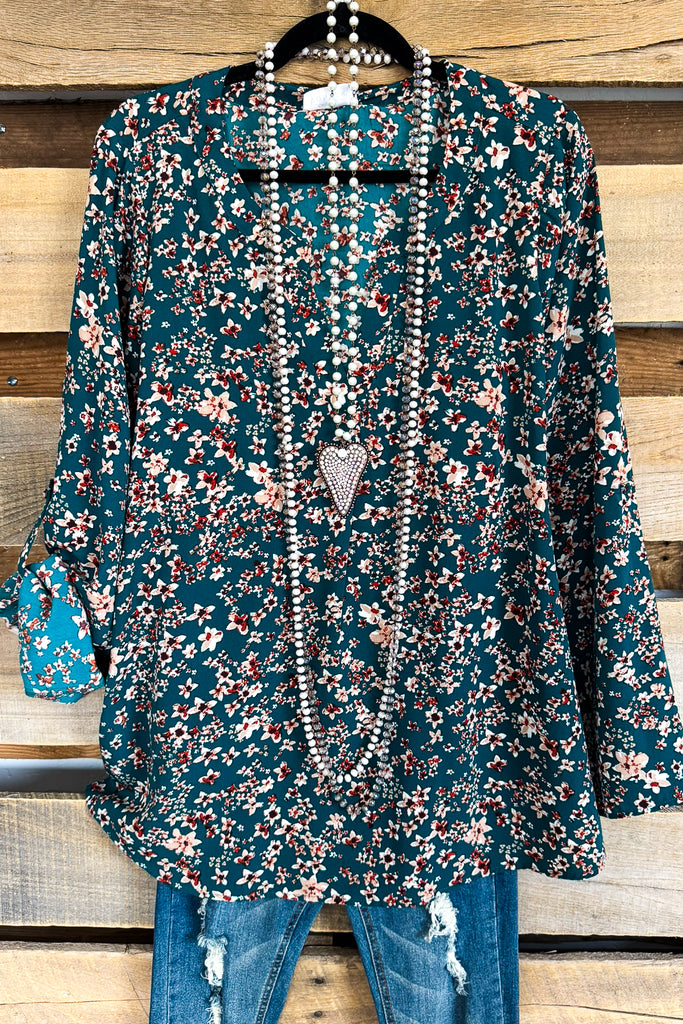 Forever Grace Top - Hunter Green