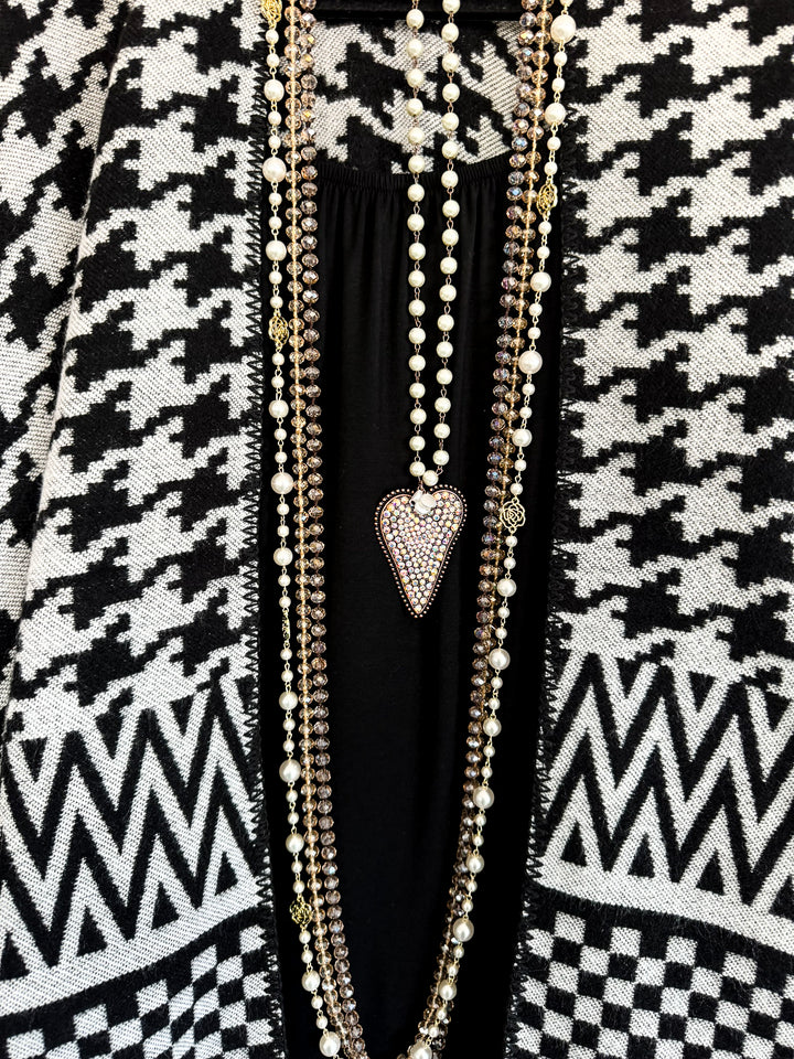 Places To Be Poncho - Black - SALE