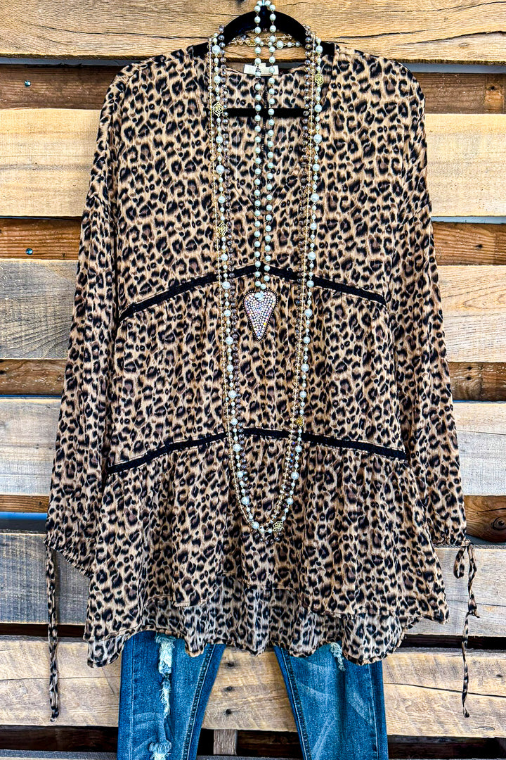 Dancing On My Own Blouse - Brown - SALE
