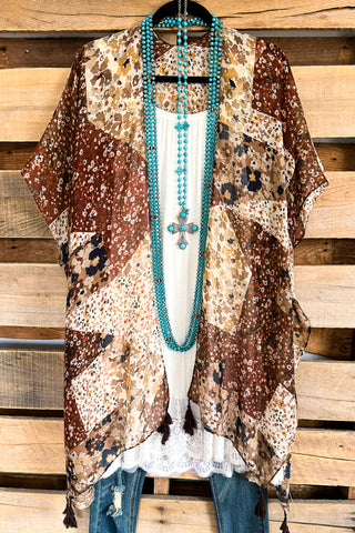 Boho Vibes Oversized Kimono - Cream