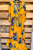 Sash Around Maxi Dress - Yellow - SALE