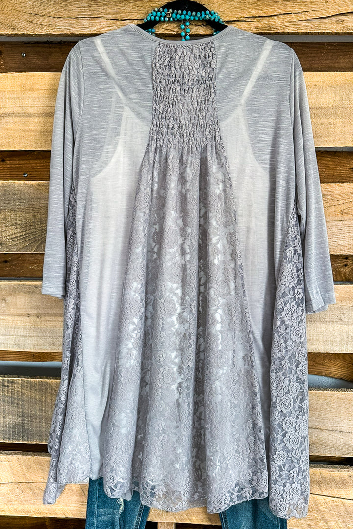 Simple Attraction Cardigan - Light Grey