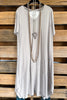 Cut To The Chase Dress - Light Gray