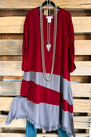 AHB EXCLUSIVE: Spring Sighting Tunic/Dress- Dk. Grey