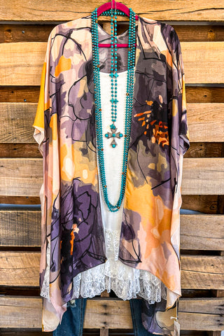 AHB EXCLUSIVE: Embrace The Joy Kimono/Duster - TP/TURQUOISE