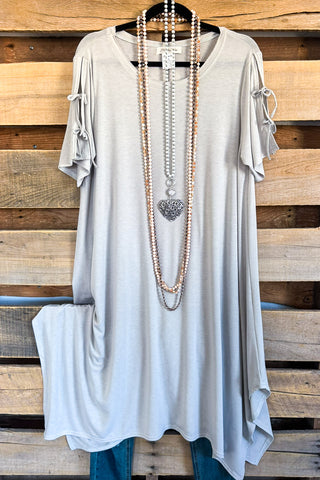All I Ask Tunic/Dress - Multi-Beige