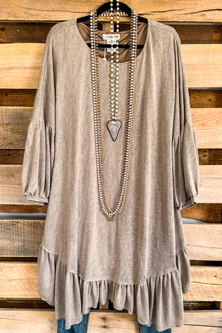 AHB EXCLUSIVE: Spring Sighting Tunic/Dress- Dk. Grey