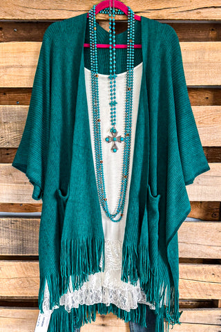 Boho Vibes Oversized Kimono - Sage