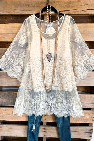 Boho Vibes Oversized Kimono - Blue