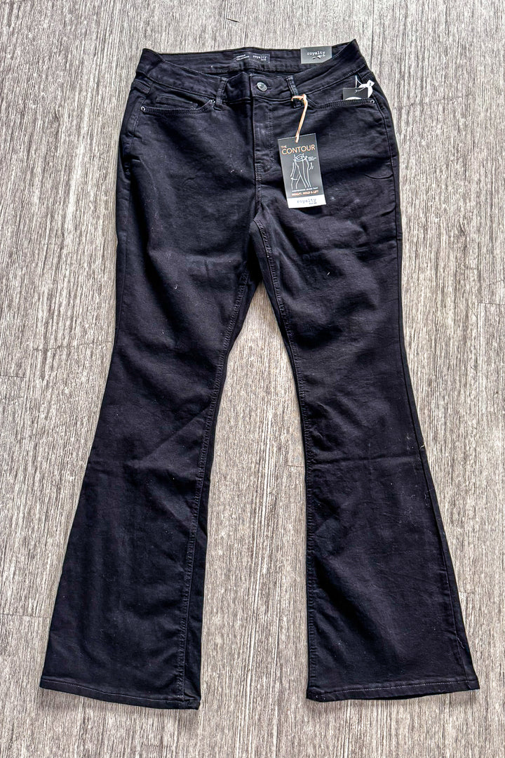 Sustainable High-Rise Bootcut Jean - Black - TUMMY CONTROL - SALE