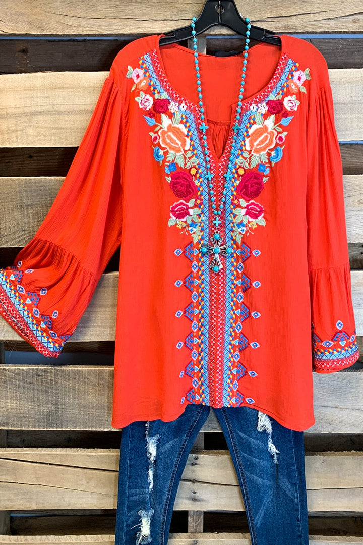 AHB EXCLUSIVE: Give Me a Little Time Top - Red