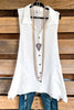 Like the Wind Tunic - White - 100% COTTON - SALE