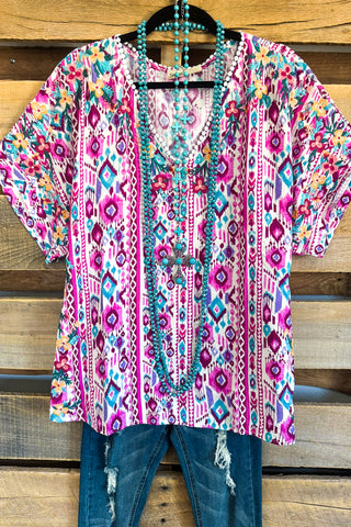 All I Ask Tunic/Dress - Multi-Beige