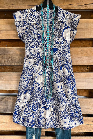 Nightingale Blues Dress - Blue - SALE