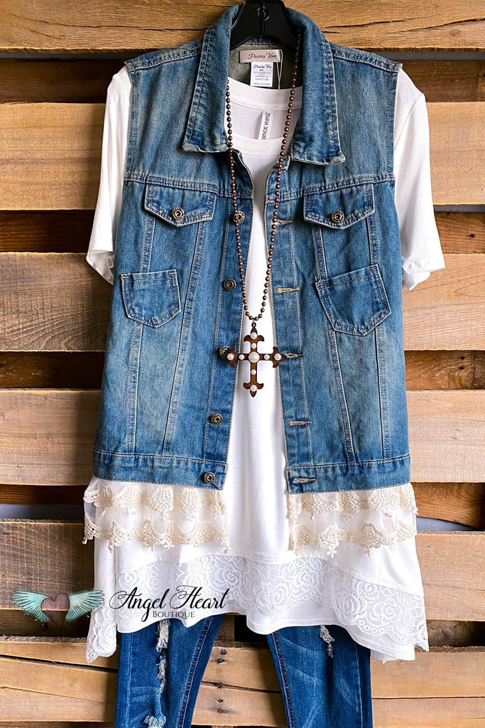 AHB EXCLUSIVE: Not So Unusual Vest - Denim - 100% COTTON