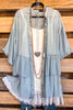 Set The Scene Cardigan - Blue Grey
