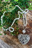 Blooming Heart Pearl Necklace - Ivory