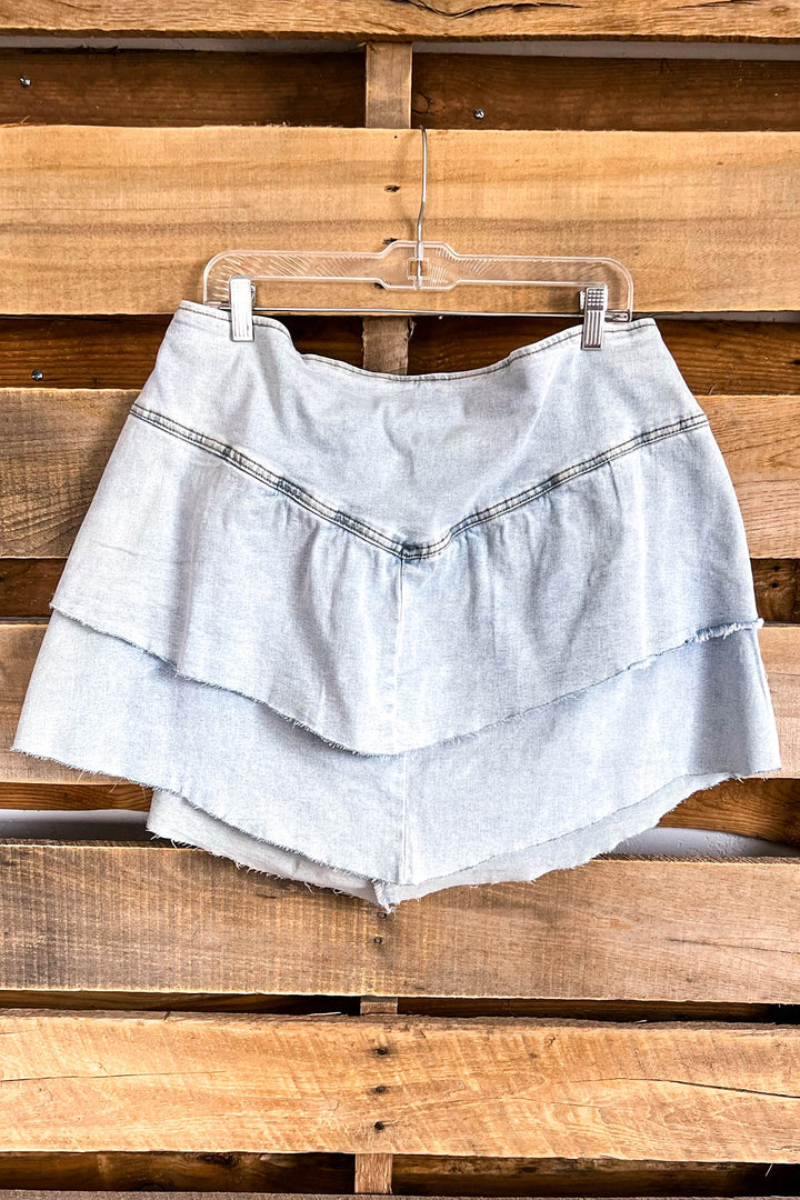 Vital Spark Denim Skirt - Light Denim SALE
