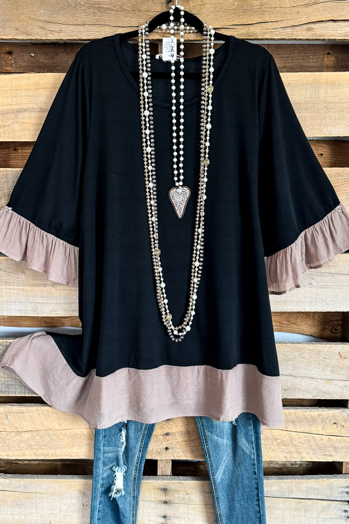 Coming Together Tunic - Black