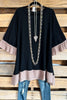 Coming Together Tunic - Black