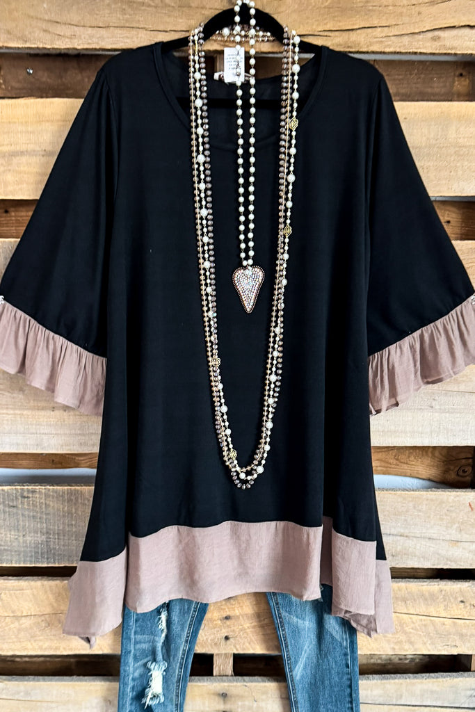 Coming Together Tunic - Black