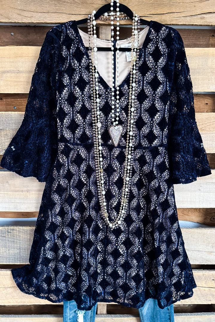 Time For Romance Dress - Navy