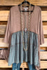 Something A Little Extra Tunic/Dress - Multi Teal