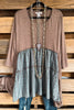 Something A Little Extra Tunic/Dress - Multi Teal