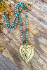 Jaded Hearts Necklace - Green