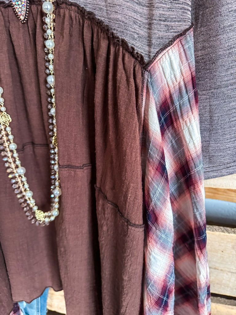 Something A Little Extra Tunic/Dress - Multi Brown - SALE