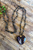 Crushing Hearts Necklace - Purple