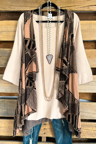 AHB EXCLUSIVE: Dwell With Passion Dress/Tunic - Beige - (TWO PIECES)