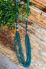 Crystal Chandelier Necklace - Turquoise