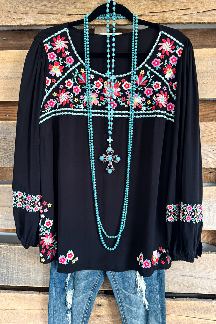 Good Times Coming Blouse - Black - SALE