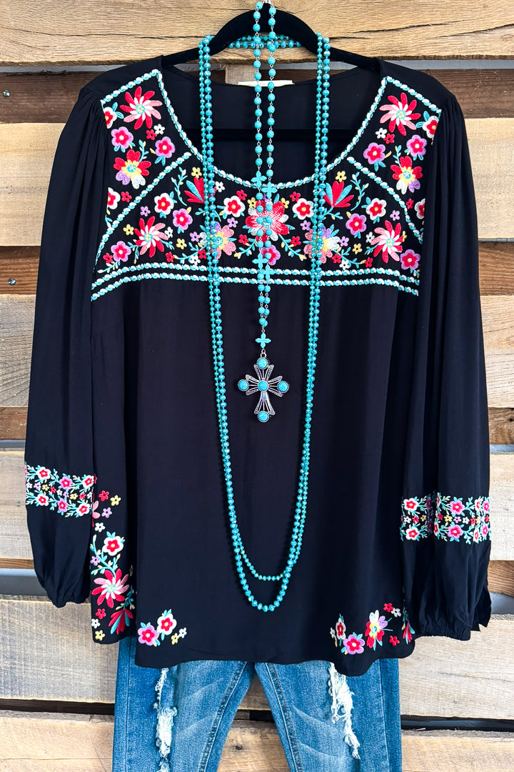 Good Times Coming Blouse - Black - SALE