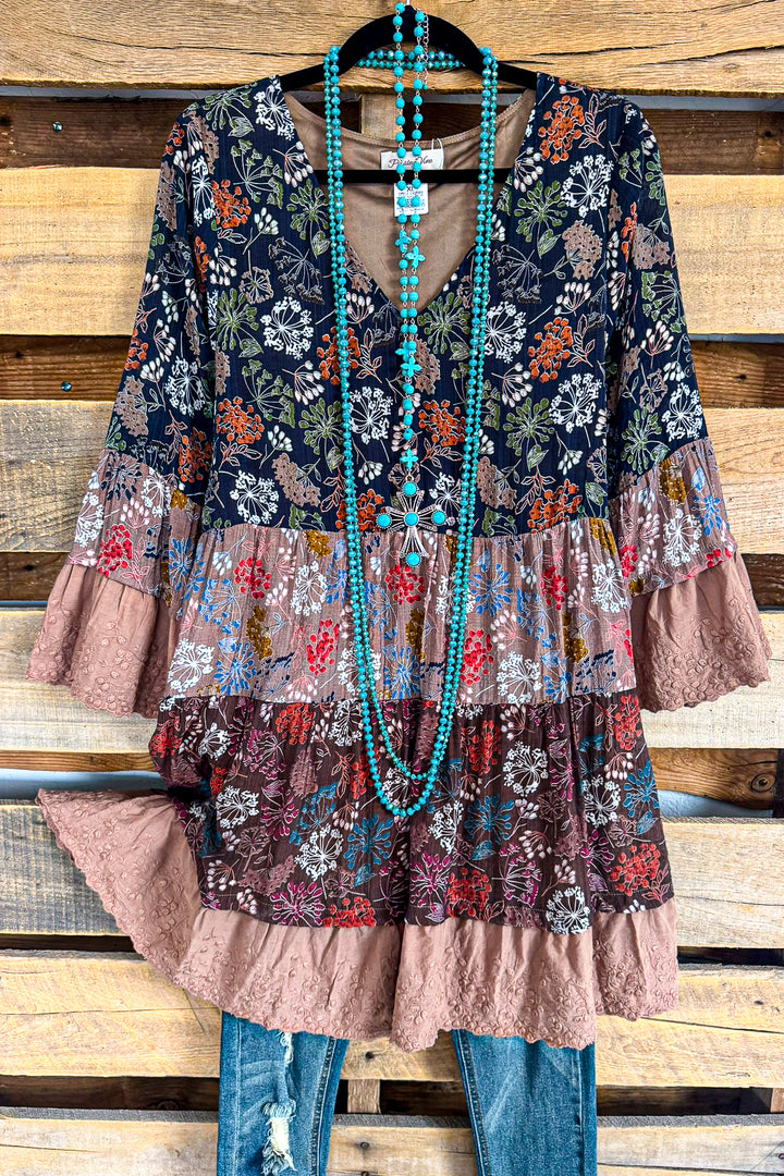 Unforgettable Moment Tunic/Dress - Navy (Size 12-16)
