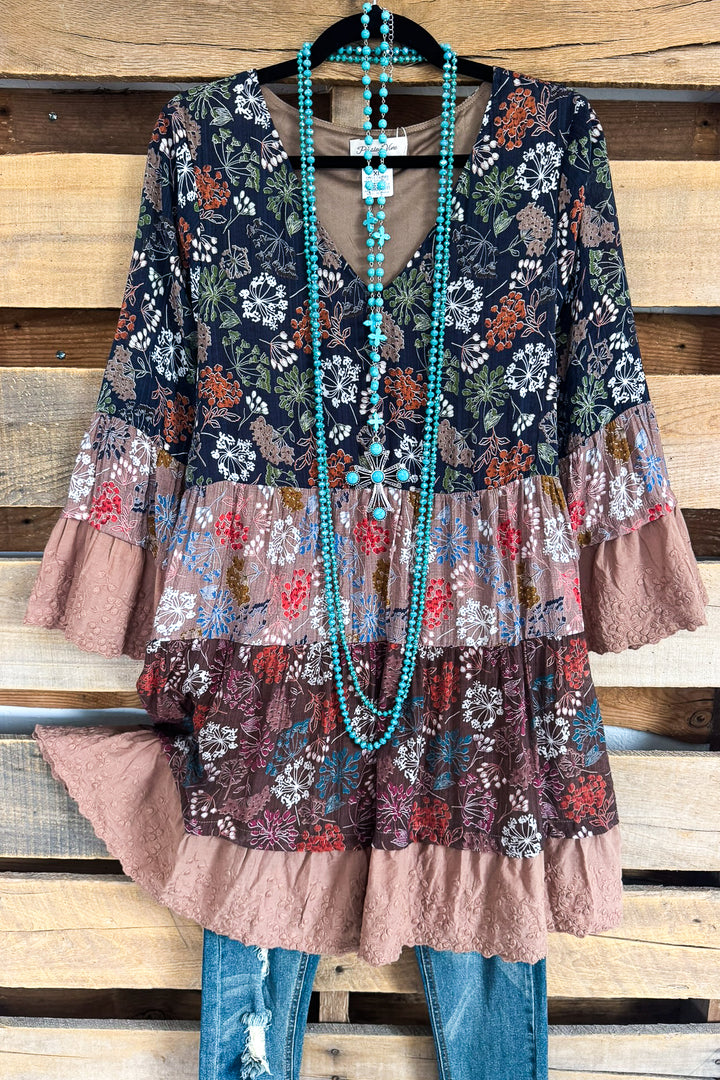Unforgettable Moment Tunic/Dress - Navy (Size 12-16)
