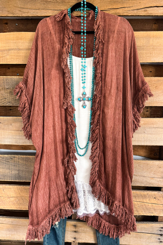 Sun Bleached Kimono - Roseclay- 100% COTTON