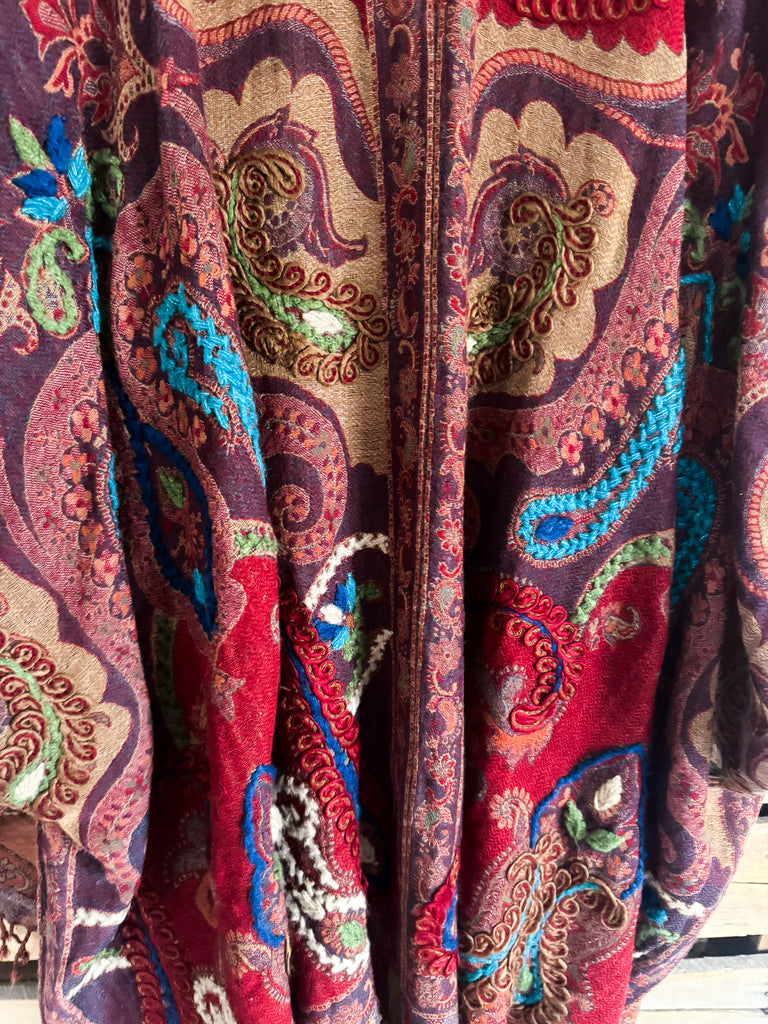 NATURAL FABRIC: Lets Tango Ruana - Tango - 100% WOOL