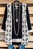 Only With You Crochet Vest - Black/Beige- 100% COTTON