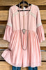 This Side of Paradise Dress - Peach