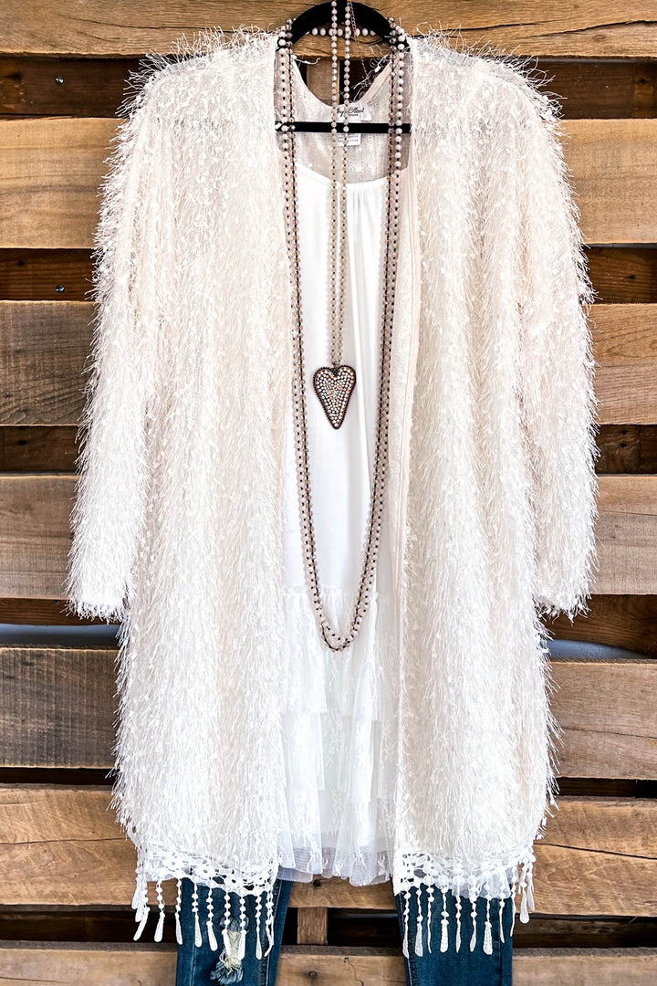 AHB EXCLUSIVE: When In Love Oversized Cardigan - Off White