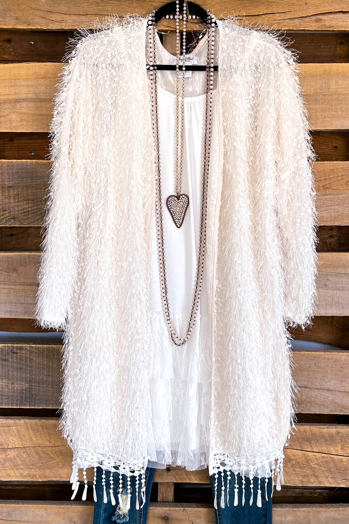 AHB EXCLUSIVE: When In Love Oversized Cardigan - Off White