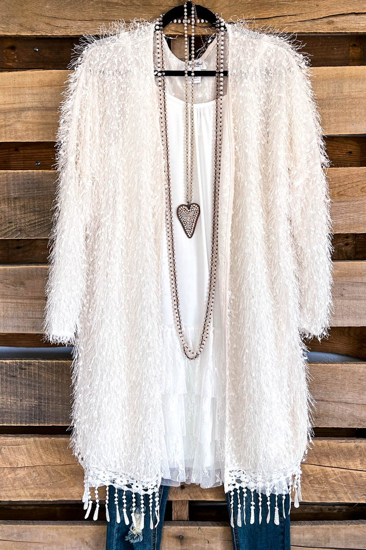 AHB EXCLUSIVE: When In Love Oversized Cardigan - Off White