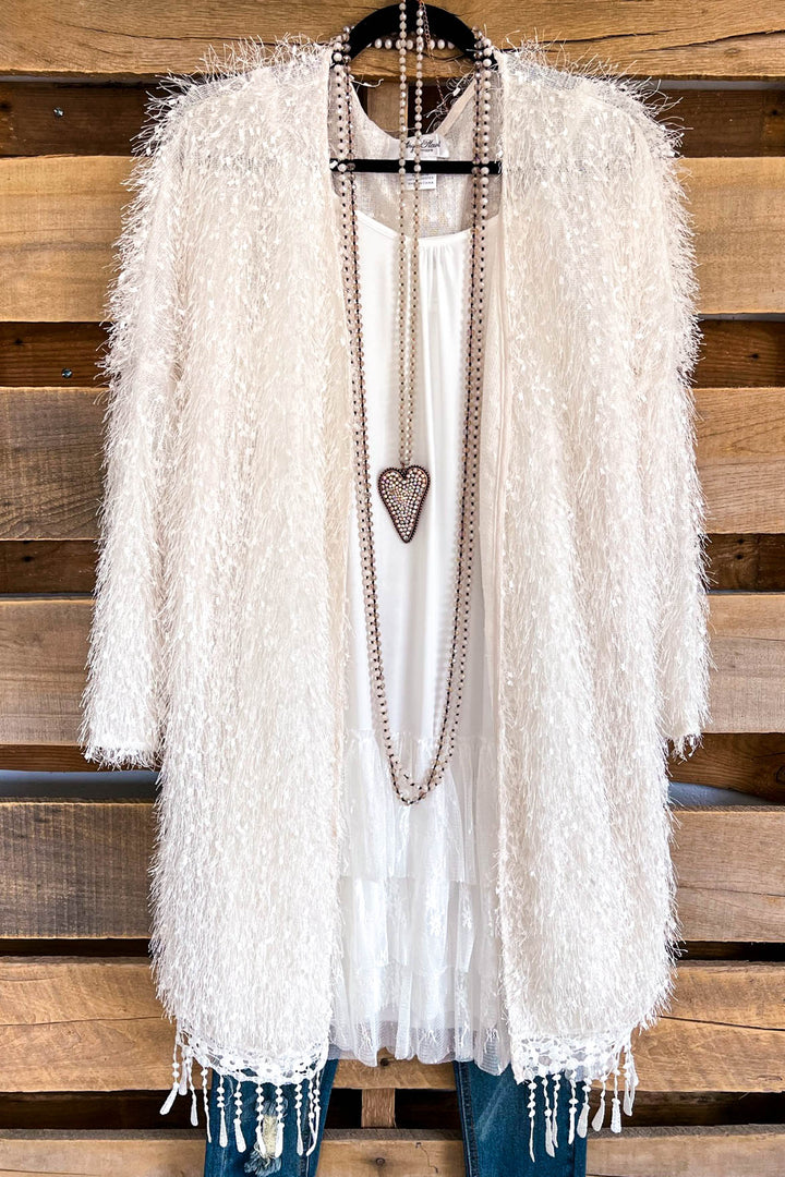 AHB EXCLUSIVE: When In Love Oversized Cardigan - Off White