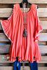 AHB EXCLUSIVE: Classy Oversized Tunic - Peach - SALE